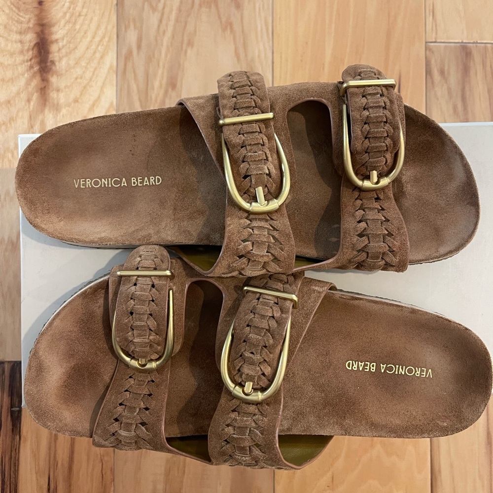 Veronica Beard Paige Sandal in Hazelwood - Picture 5 of 9